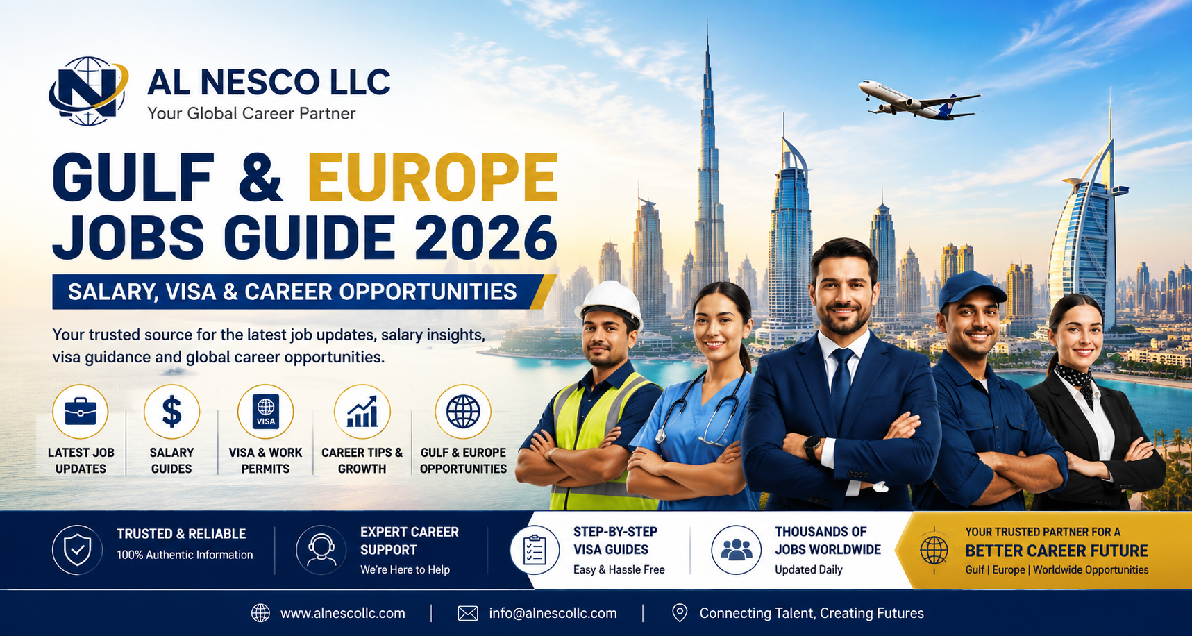 AL Nesco LLC Gulf Europe Jobs Guide 2026 with salary, visa and career opportunities